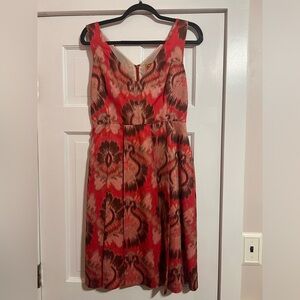 TORY BURCH • FLORAL PLEATED A-LINE DRESS